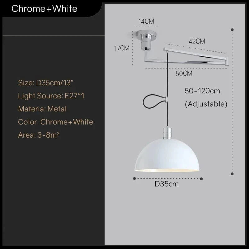 Lustre LED pour Table à Manger - Collection Boutique | Marco Lucetti Chromé Blanc / Lumière neutre