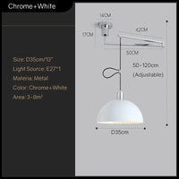 Lustre LED pour Table à Manger - Collection Boutique | Marco Lucetti Chromé Blanc / Lumière neutre