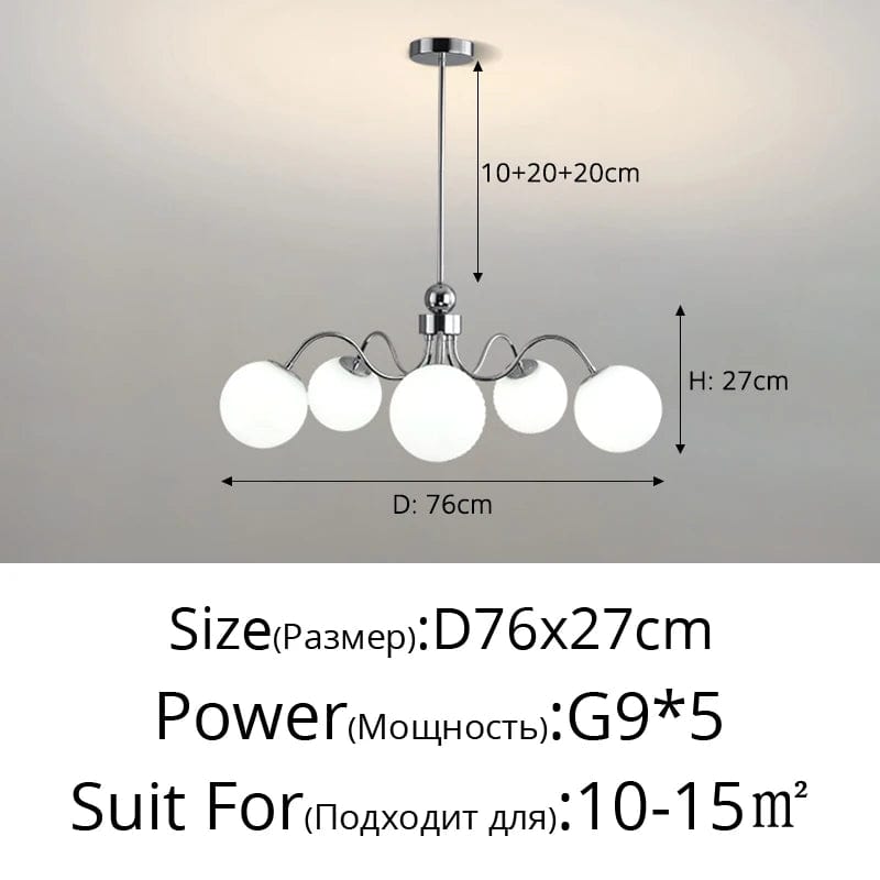 Lustre LED Qiyimei Artglass - Éclairage Intérieur Décoratif de Qualité | Marco Lucetti