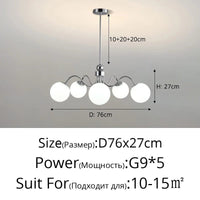 Lustre LED Qiyimei Artglass - Éclairage Intérieur Décoratif de Qualité | Marco Lucetti