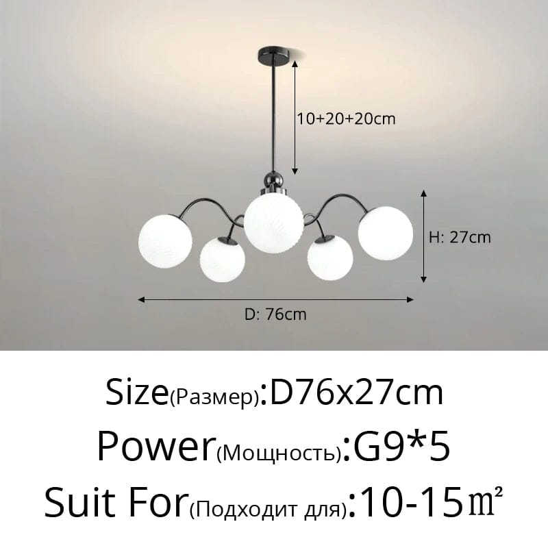 Lustre LED Qiyimei Artglass - Éclairage Intérieur Décoratif de Qualité | Marco Lucetti