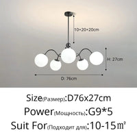 Lustre LED Qiyimei Artglass - Éclairage Intérieur Décoratif de Qualité | Marco Lucetti