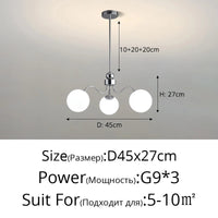 Lustre LED Qiyimei Artglass - Éclairage Intérieur Décoratif de Qualité