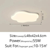 Lustre LED Qiyimei : Élégance et luminosité pour une décoration d'intérieur sublime | Marco Lucetti 3 couleurs sans télécommande / A blanc