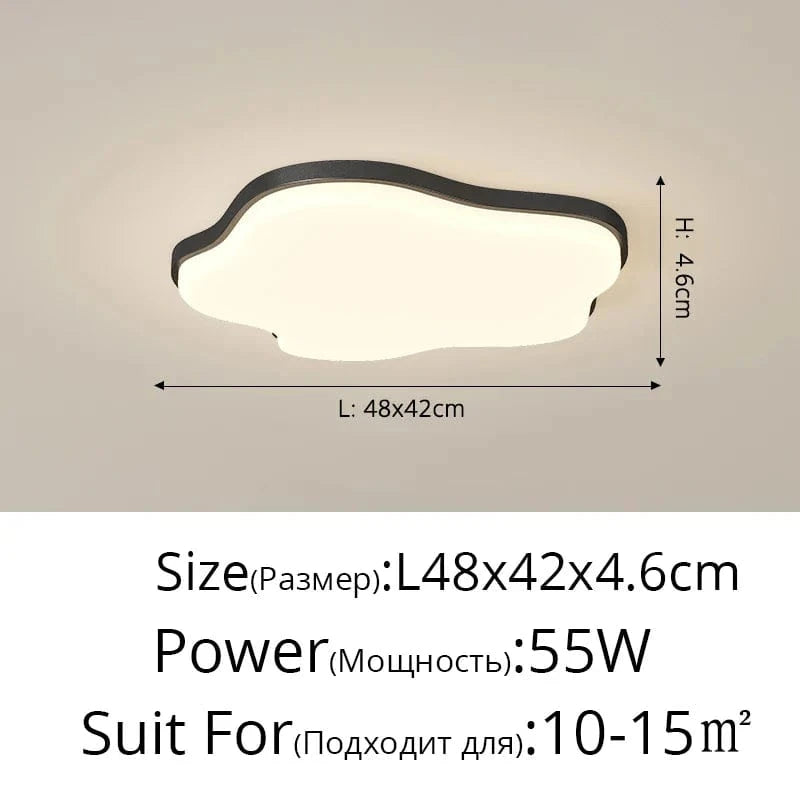 Lustre LED Qiyimei : Élégance et luminosité pour une décoration d'intérieur sublime | Marco Lucetti 3 couleurs sans télécommande / A noir