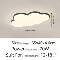 Lustre LED Qiyimei : Élégance et luminosité pour une décoration d'intérieur sublime | Marco Lucetti 3 couleurs sans télécommande / B Noir 65cm