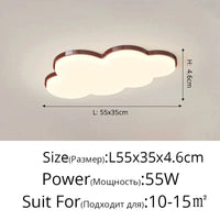 Lustre LED Qiyimei : Élégance et luminosité pour une décoration d'intérieur sublime | Marco Lucetti 3 couleurs sans télécommande / B Rouge 55cm