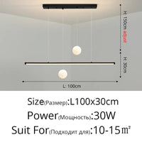 Lustre LED Qiyimei pour sublimer votre cuisine et salon. | Marco Lucetti