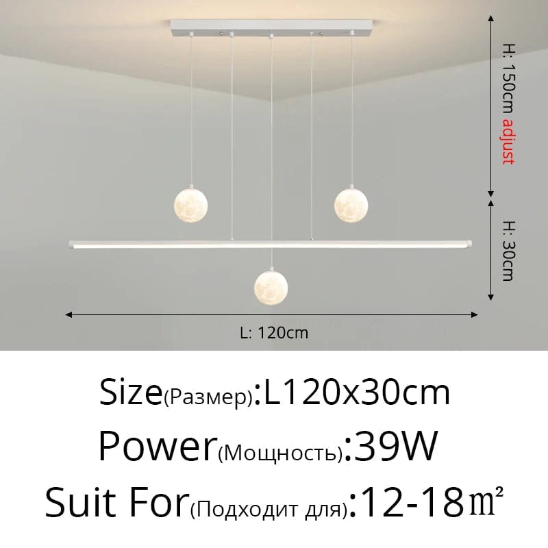 Lustre LED Qiyimei pour sublimer votre cuisine et salon. | Marco Lucetti