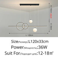 Lustre LED Qiyimei pour sublimer votre cuisine et salon. | Marco Lucetti