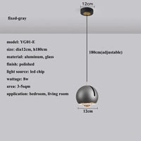 Lustre LED réglable moderne nordique pour restaurant et maison - Conception exclusive | Marco Lucetti Gris fixe / 3 lumières