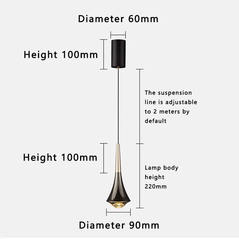 Lustre LED Réglable Spectre Complet Moderne pour Bar & Restaurant | Marco Lucetti