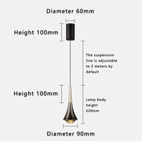 Lustre LED Réglable Spectre Complet Moderne pour Bar & Restaurant | Marco Lucetti