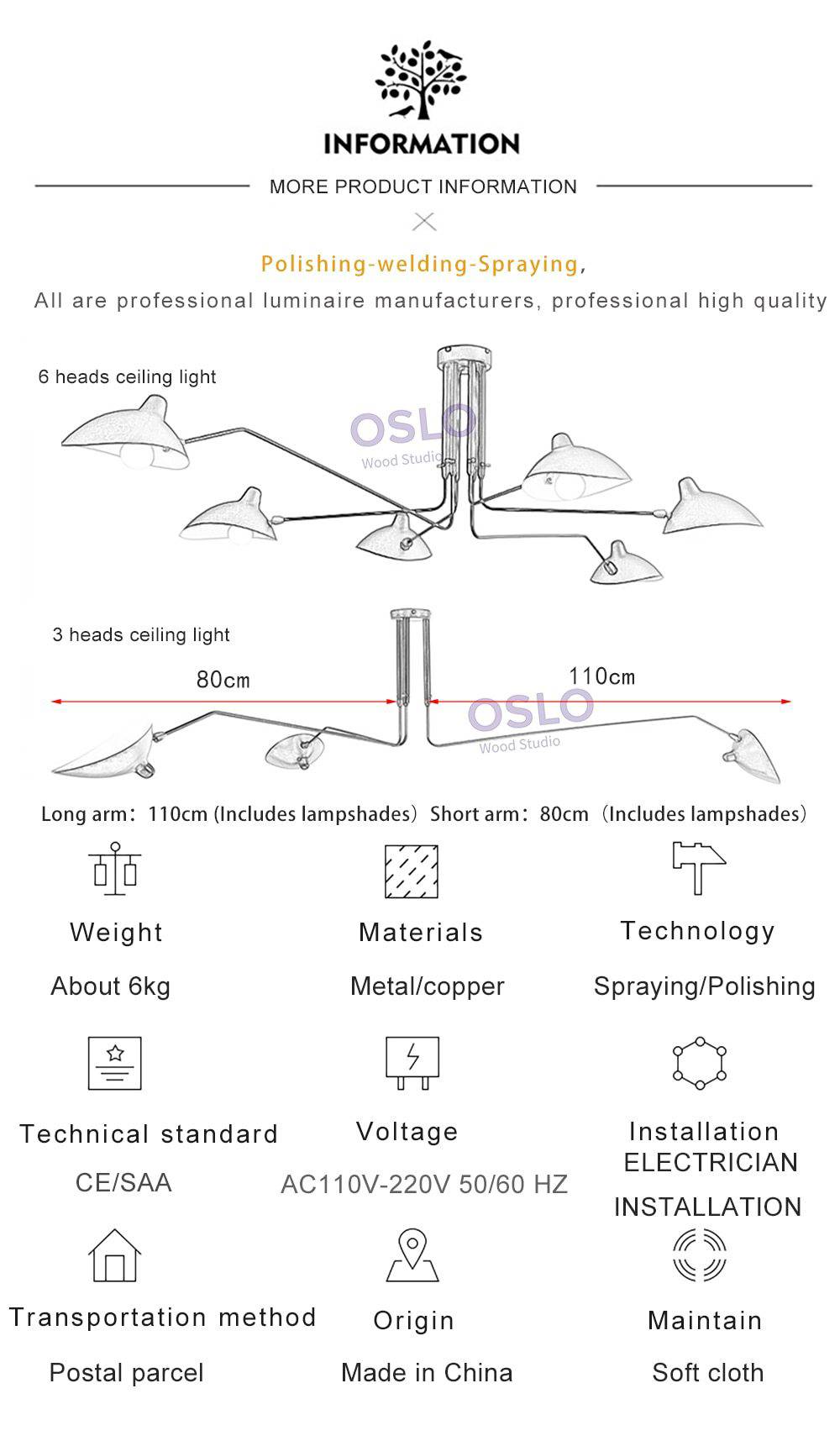 Lustre LED Rétro Moderne | Marco Lucetti