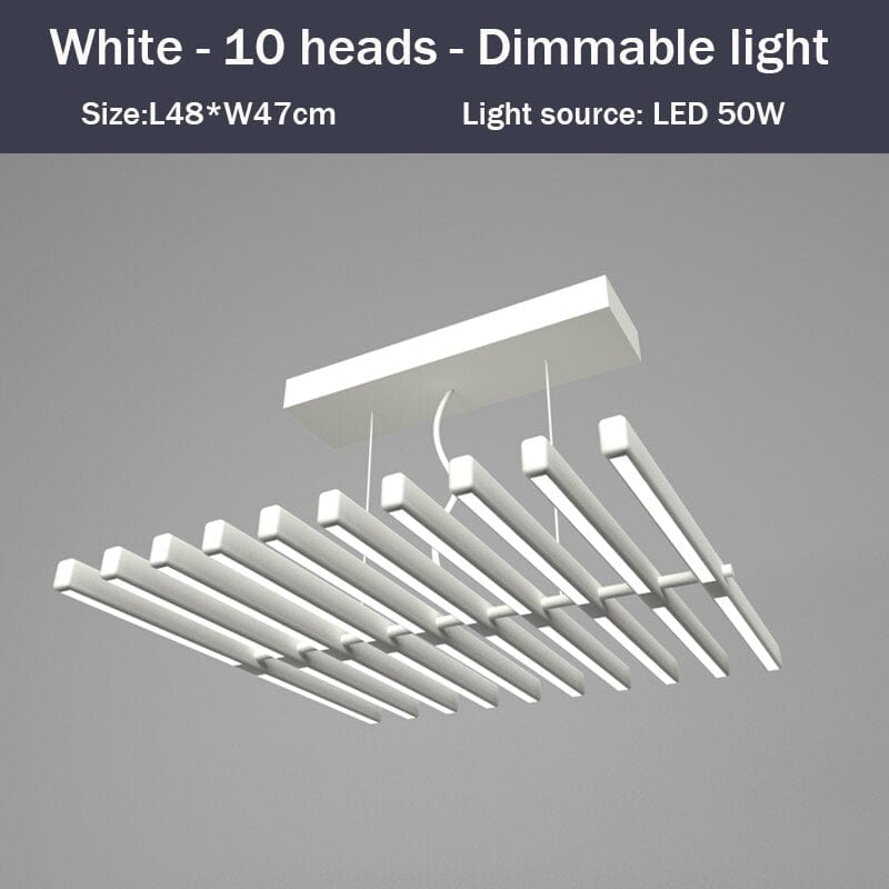 Lustre LED Révolutionnaire - Bilbao | Marco Lucetti Blanc - 10 LED