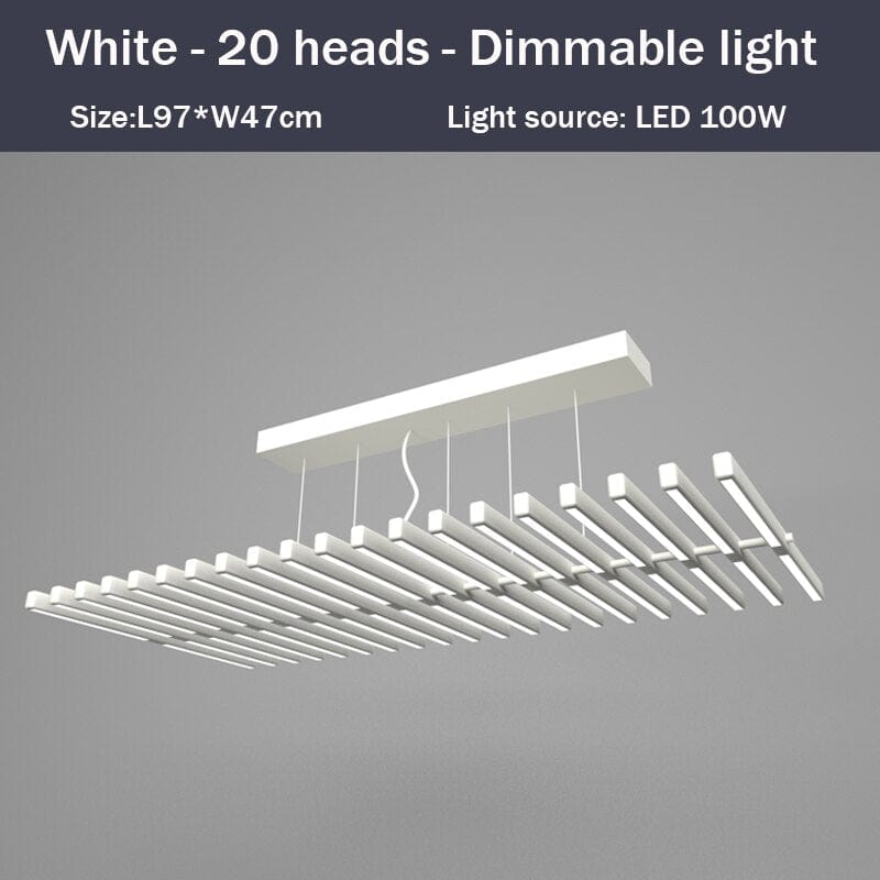 Lustre LED Révolutionnaire - Bilbao | Marco Lucetti Blanc - 20 LED