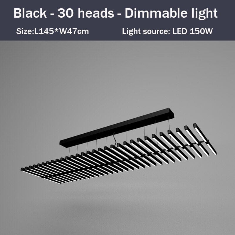 Lustre LED Révolutionnaire - Bilbao | Marco Lucetti Noir - 30 LED