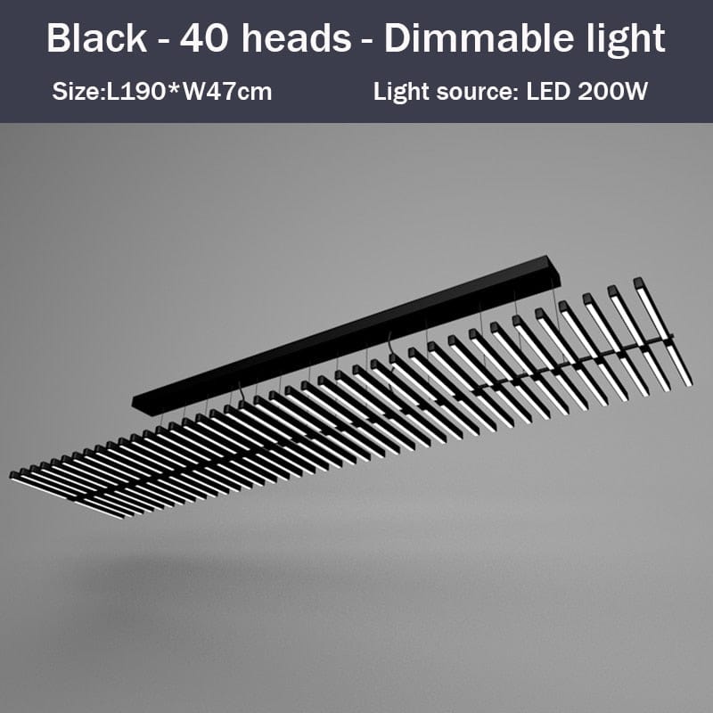 Lustre LED Révolutionnaire - Bilbao | Marco Lucetti Noir - 40 LED