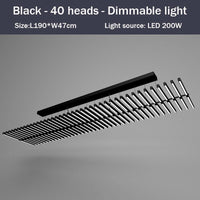 Lustre LED Révolutionnaire - Bilbao | Marco Lucetti Noir - 40 LED
