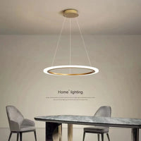 Lustre LED Ring Salon Minimaliste | Marco Lucetti