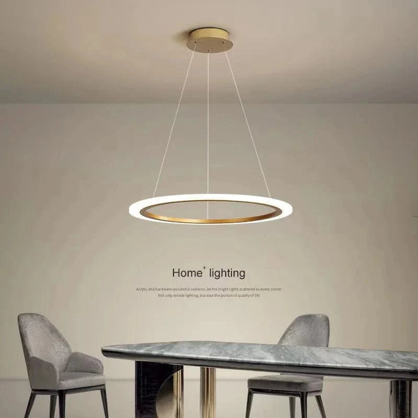 Lustre LED Ring Salon Minimaliste | Marco Lucetti