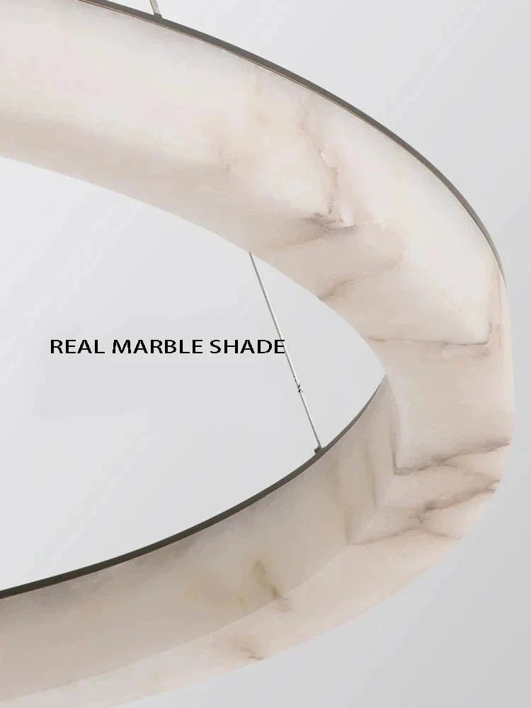 Lustre LED rond en marbre de haute qualité | Marco Lucetti