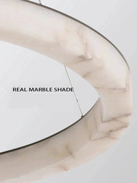 Lustre LED rond en marbre de haute qualité | Marco Lucetti