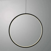 Lustre LED Rond Minimaliste Suspensions Noires - Éclairage Intérieur Design | Marco Lucetti