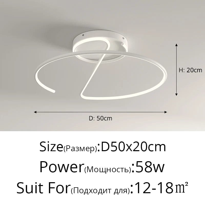 Lustre LED Rond pour Éclairage Intérieur par Qiyimei - Design Illuminant | Marco Lucetti