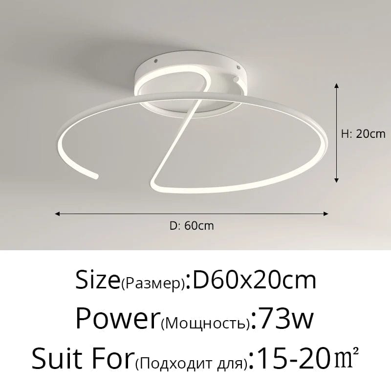 Lustre LED Rond pour Éclairage Intérieur par Qiyimei - Design Illuminant | Marco Lucetti