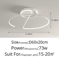 Lustre LED Rond pour Éclairage Intérieur par Qiyimei - Design Illuminant | Marco Lucetti