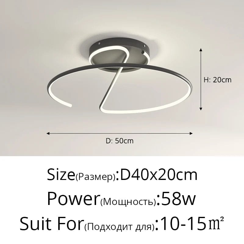 Lustre LED Rond pour Éclairage Intérieur par Qiyimei - Design Illuminant | Marco Lucetti