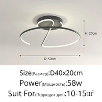 Lustre LED Rond pour Éclairage Intérieur par Qiyimei - Design Illuminant | Marco Lucetti