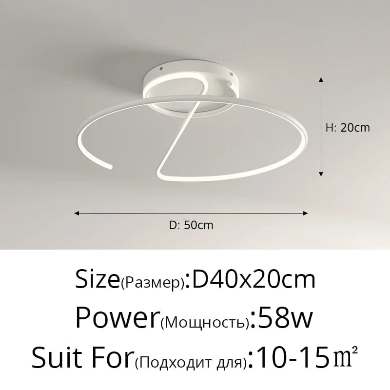 Lustre LED Rond pour Éclairage Intérieur par Qiyimei - Design Illuminant | Marco Lucetti