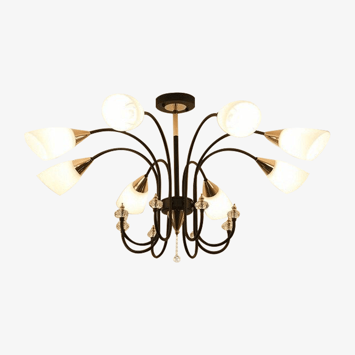 Lustre LED RoundArm Glass Room | Marco Lucetti