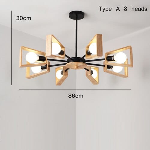 Lustre LED scandinave en bois Rauwl | Marco Lucetti