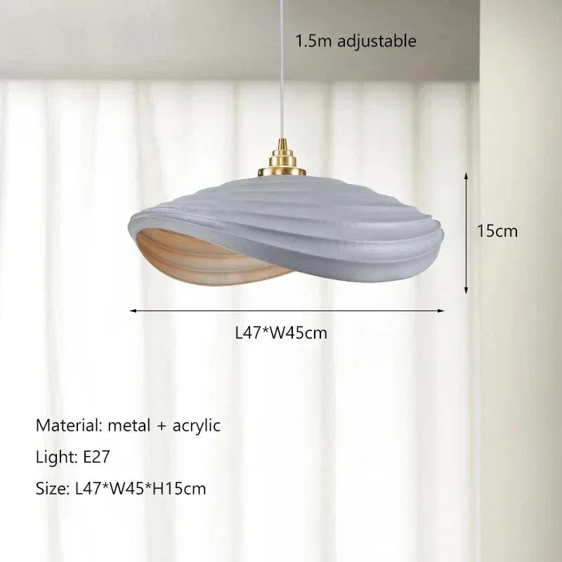 Lustre LED Scandinave Minimaliste Wabi Sabi pour Restaurant & Bar | Marco Lucetti A gris / Lumière neutre