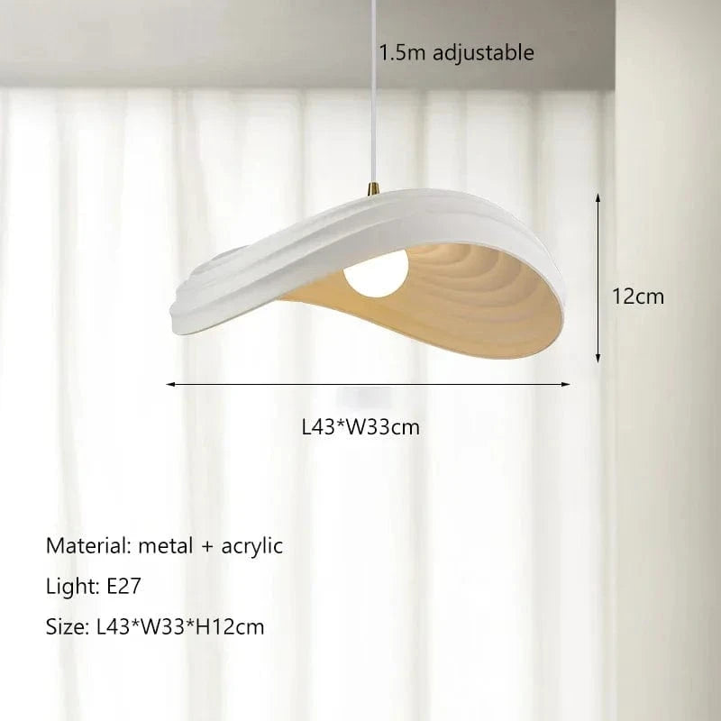 Lustre LED Scandinave Minimaliste Wabi Sabi pour Restaurant & Bar | Marco Lucetti B Blanc / Lumière neutre