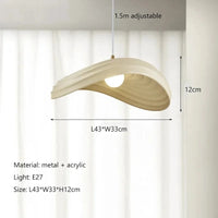 Lustre LED Scandinave Minimaliste Wabi Sabi pour Restaurant & Bar | Marco Lucetti B Couleur café / Lumière neutre