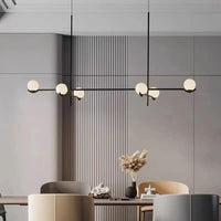 Lustre LED Scandinave Moderne Noir/Or pour Chambre à Coucher et Salon-Salle à Manger | Marco Lucetti