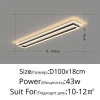Lustre LED SmartPulse pour Éclairage Domestique Intérieur | Marco Lucetti 100 cm Noir / Blanc chaud, pas de télécommande