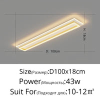 Lustre LED SmartPulse pour Éclairage Domestique Intérieur | Marco Lucetti 100 cm Or / Blanc froid, pas de télécommande