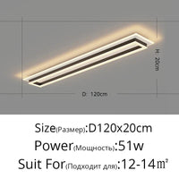 Lustre LED SmartPulse pour Éclairage Domestique Intérieur | Marco Lucetti 120 cm Noir / Blanc froid, pas de télécommande