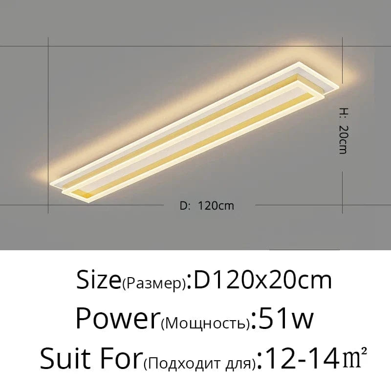 Lustre LED SmartPulse pour Éclairage Domestique Intérieur | Marco Lucetti 120 cm Or / Trois couleurs