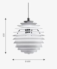 Lustre LED "Snowball" Style Scandinave Moderne | Marco Lucetti D60cm