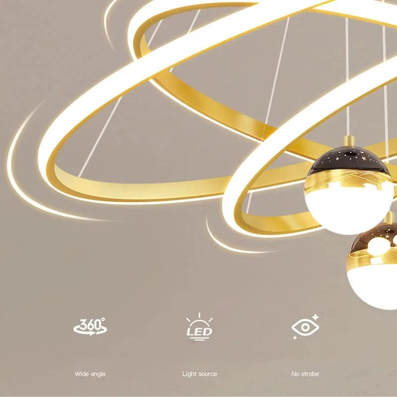 Lustre LED "Stellaire Circulaire" par Homedero | Marco Lucetti