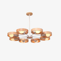 Lustre LED Style Japan - Élégance Moderne | Marco Lucetti Blanc / 8 lampes