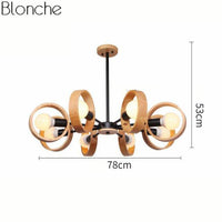 Lustre LED Style Japan - Élégance Moderne | Marco Lucetti Noir / 8 lampes