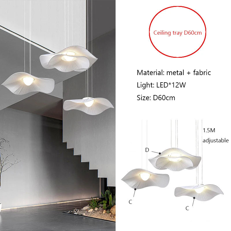 Lustre LED Style Nordic Wabi-sabi Minimaliste Loft Suspension