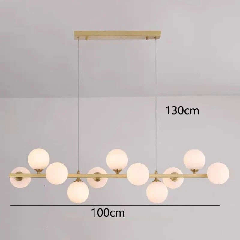 Lustre LED Suspendu au Design Moderne - Illumine Votre Espace | Marco Lucetti 11 têtes 1 / Blanc froid